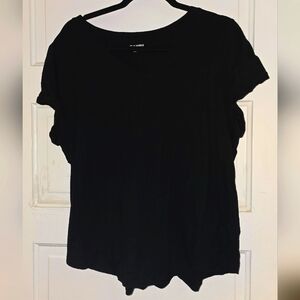 Old Navy Black Boxy Short Sleeve T-Shirt